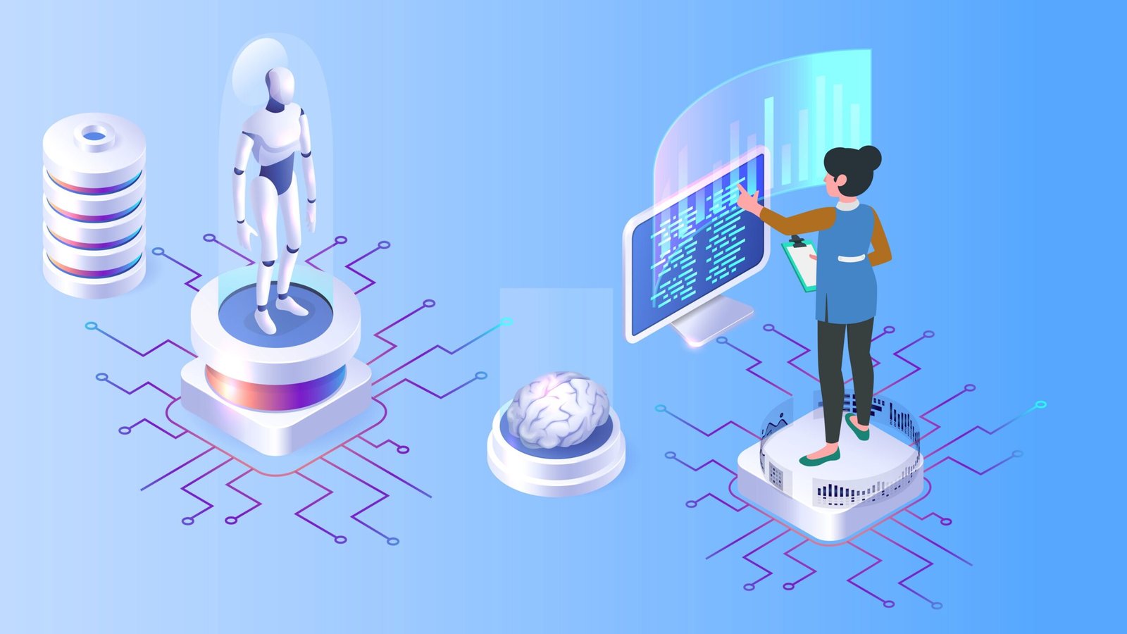 Abstract image representing AI and automation